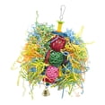 thumbnail image 3 of Parrot Chew Toy for Bird Macaw African Greys Cockatoo Budgies Cockatiel Lovebirds Cage, + Rattan Ball, S/M Optional M, 3 of 8