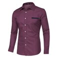thumbnail image 2 of Lars Amadeus Men's Shirts Long Sleeves Button Down Polka Dots Cotton Dress Shirts, 2 of 6
