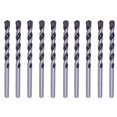 thumbnail image 2 of Ensemble de Perceuse à Maçon 7/16 Po Pointe en Carbure Noir/blanc Perceuse Béton Roche-10 Pcs, 2 of 4