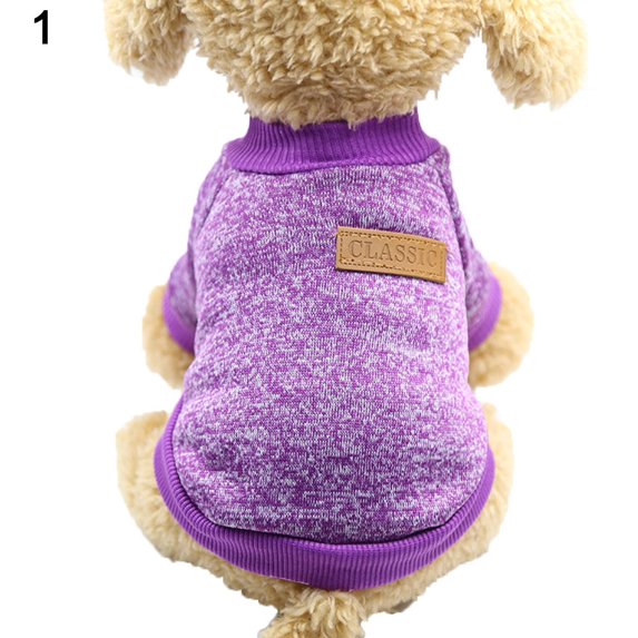 Puppy Clothes, Warm Pet Dog Cat Jacket Coat, Winter Fashion Soft Sweater Clothing for Small Dogs