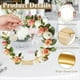 thumbnail image 3 of 10 Piezas de Tiras de Centro de Mesa de Anillo Floral de Metal de 8 Pulgadas 10 Soportes de Madera para Decoración de Mesa DIY para Colgar en la Pared, 3 of 7