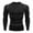 Black, variant on YDOJG T Shirts For Men Fitness Long Sleeve Running Sports T Shirt Men Muscle Gym Compression Clothes