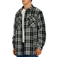 thumbnail image 4 of GENTS BLISS Flannel Shirts for Men Plaid Button Up Men Shirts Fleece Men Jacket Coat with Pocket, 4 of 14