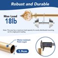 thumbnail image 6 of Deconovo Gold Heavy Duty Curtain Rod 66–120 Inch, Adjustable Metal Rod, 6 of 8