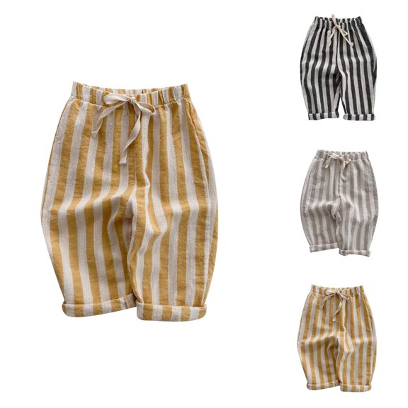 Boys Pants Boys Casual Pants Boys Classic Casual Nine Inch Pants Comfortable Solid Color Trousers for Kids Durable Everyday Wear