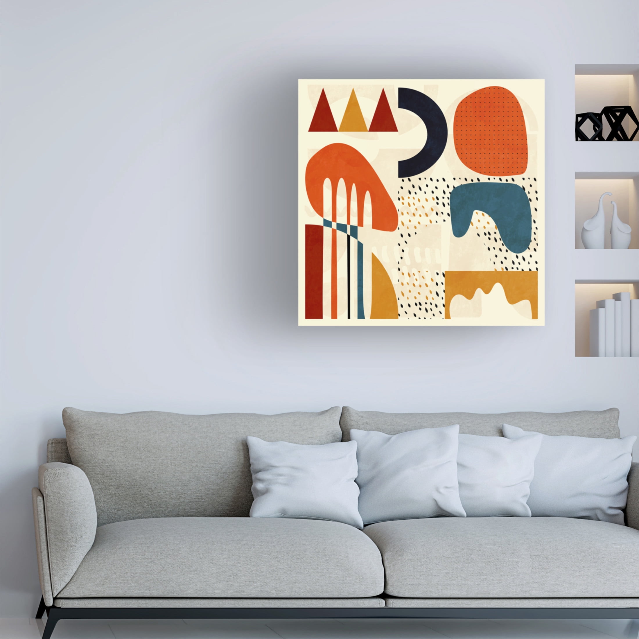 Trademark Fine Art Ana Rut Bre Quadrate Bunt2 Canvas Wall Art