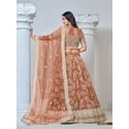 thumbnail image 3 of Custom Made Classy Orange Net Lehenga Choli For Women Indian Wedding Party Wear Lengha Choli, 3 of 5