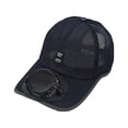 thumbnail image 2 of Sombreros de visera con ventilador con energía solar/carga USB para correr, viajes, senderismo, 2 of 8