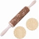 thumbnail image 1 of Rodillo de madera en relieve con estampado de vid de 35 cm, 1 of 9