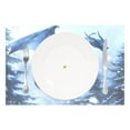 thumbnail image 2 of Ryvnso Placemats Set of 4 Dragon Flying in Winter Dining Mats Heat-Resistant Non-Slip Washable Table Mat, 2 of 8