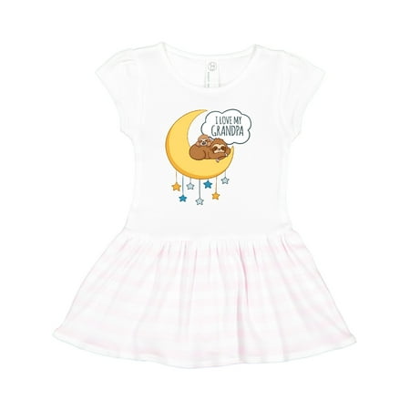

Inktastic I Love My Grandpa Gift Toddler Girl Dress