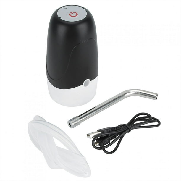 Dispensador de bomba de agua eléctrica con carga USB portátil para el hogar - Negro