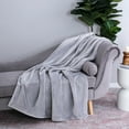 thumbnail image 4 of Better Homes & Gardens Soft Plush Silver Throw Blanket, 4 of 5