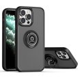 thumbnail image 4 of iPhone 12/iPhone 12 Pro Protective Ring Standing Case Rotate Ring Stand, Armor Style, Impact-Resistant, Shock Absorbing (Black), 4 of 4