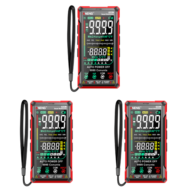 Probador Voltaje CA/CC Detector Rango Automático Herramienta Eléctrica Multifuncional