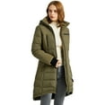 thumbnail image 2 of Orolay Women's Quilted Jacket Slim Down Jacket Outerwear Jacket Mid Length Overcoat Armygreen XS, 2 of 6