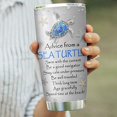 thumbnail image 4 of 64HYDRO 20oz Sea Turtle Gifts for Women - Turtle Gifts for Turtle Lovers - Inspirational Printed Jewelry Turtle Advice Tumbler Cup With Lid, Double Wall Vacuum Insulated Travel Coffee Mug - Blue NNR1201010Z, 4 of 6