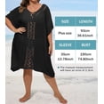 thumbnail image 2 of Bathing Suit Cover Up for Women Plus Size Swimsuit Coverup Summer Loose Beach Cover Up Crochet Design Dress, 2 of 10