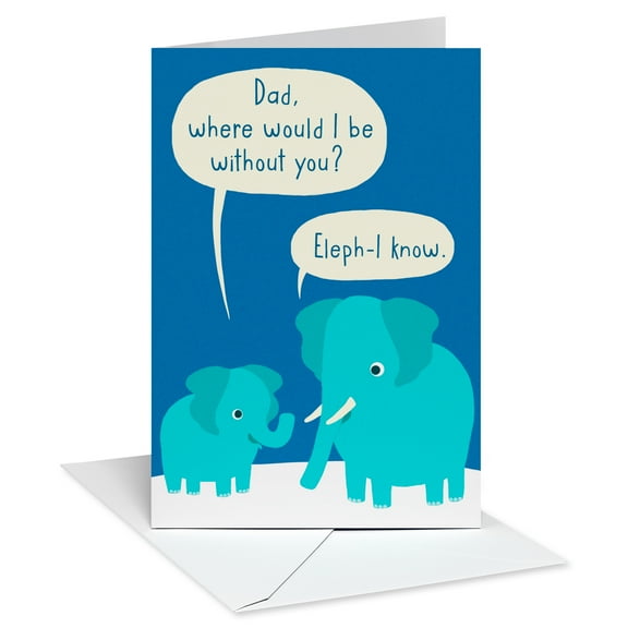 American Greetings Father's Day Card for Dad (Eleph-I Know)