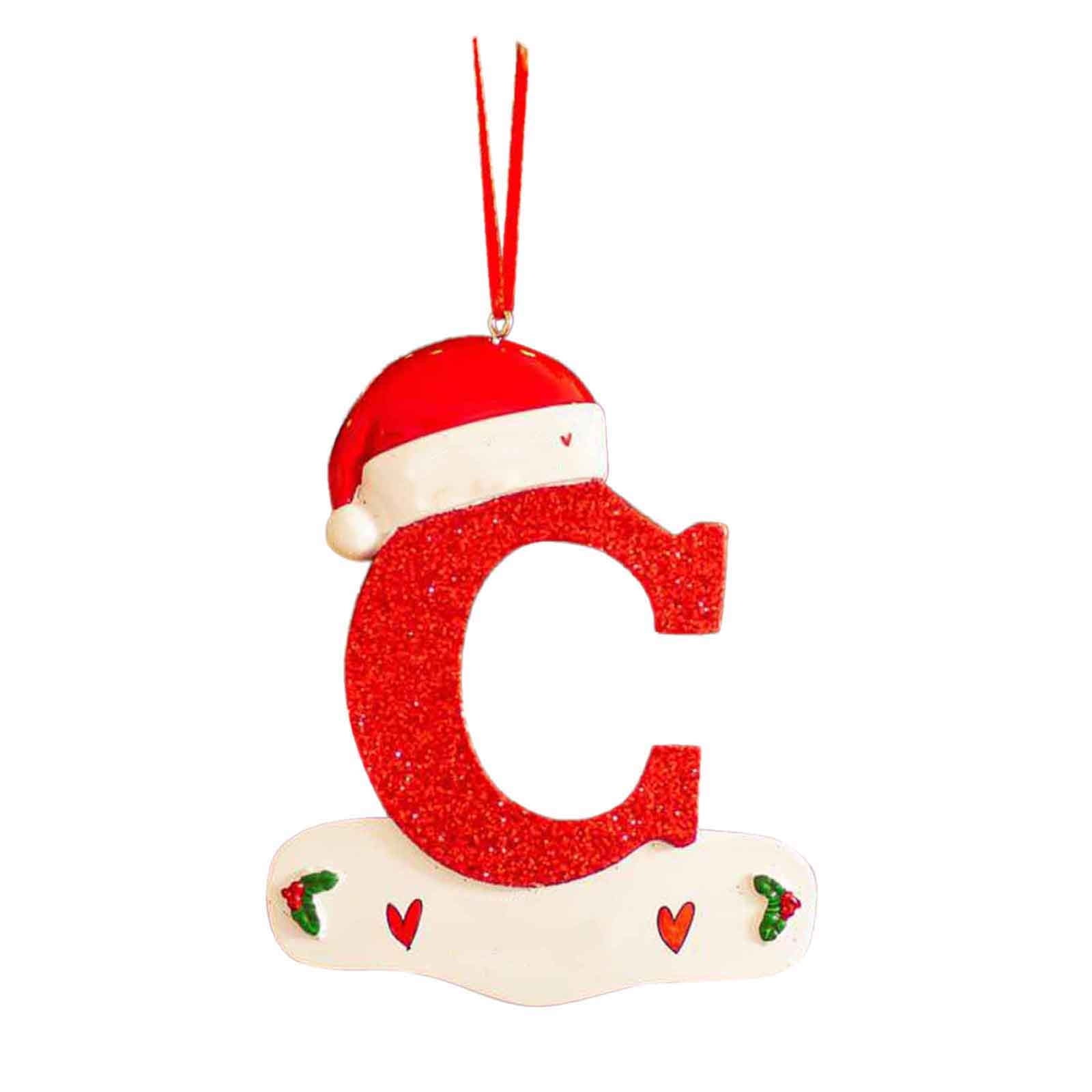 Personalized Christmas 26 Letter Ornaments Personalized Christmas