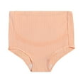 thumbnail image 2 of Sakmal Maternity Womens Underwear Plus Size Cotton Postpartum Panties Beige Stretch Women's Panties L, 2 of 5