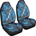 thumbnail image 3 of XYZCANDO 2 Pack Car Seat Covers for Front Seat Car Front Seat Covers Removable Breathable, Auto Vehicle SUV Automotive Accessories, Blue Camo Tree Pattern, 3 of 9