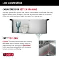 thumbnail image 4 of Delta 952138-T25S-SS Marca 25" Undermount Single Basin Stainless Steel Kitchen Sink -, 4 of 7