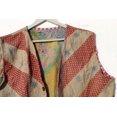 thumbnail image 4 of Women's Indian Kantha Sleeveless Jacket Bohemian Style Vintage Upper Wear Hippie Patchwork Coat For Everyday Wear, 4 of 5