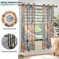 thumbnail image 3 of Yayeee Window Curtains Light Filtering 63"x52" Grommet Panel Pair Home Living Room Decor, Gray Llama Pattern, 3 of 7
