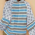 thumbnail image 4 of WEAIXIMIUNG Chandail en Molleton Surdimensionné pour Femmes Zip Motif Assorti Col Rond Pull Ample Manches Longues T-Shirt Haut, 4 of 8