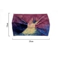 thumbnail image 3 of Diadema con estampado tie-dye para mujer, estilo europeo y americano, transpirable, elástica, para yoga, deportes, fitness, banda para el cabello de ala ancha, 3 of 6