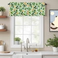 thumbnail image 3 of St Patrick's Day Clovers Hat Coin Valances for Windows,Kitchen Valance Rod Pocket Short Curtain, Green Heart Shamrocks Leaf Valance Curtain Window Valances for Bedroom Bathroom Living Room 60x18in, 3 of 9