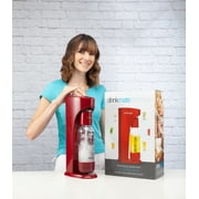 Drinkmate Sparkling Water and Soda Maker Ultimate Bundle, Carbonates Any Drink, Royal Red