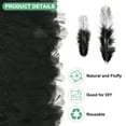 thumbnail image 2 of Uxcell 600-Pack Plumas para Manualidades, Negro 1.57-3.15 Pulgadas Plumas Naturales Esponjosas para Decoraciones de Bodas, 2 of 6