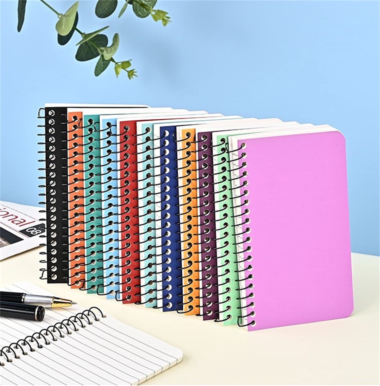 Memo Pads,Bexikou 5 × 3 Inch 12 Pack Small Notebook,Pocket Notebook,Mini Note Pads for Home Office,60 Sheets College Ruled Mini Notebook,Random Colors