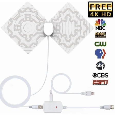 2019 Newest Digital TV Antenna for Indoor-HDTV Antenna with Amplifier Signal Booster