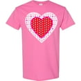 thumbnail image 3 of Inktastic Valentine Red Heart with Dots T-Shirt, 3 of 5