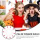 thumbnail image 4 of 10 unidades de dedos de bruja para Halloween, cubre uñas, dedos falsos brillantes, accesorios de disfraz., 4 of 8