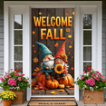 thumbnail image 6 of Autumn Gnomes Welcome Fall Banner Pumpkin Leaf Decorations for Home Party Seasonal Celebration Harvest Festival, 6 of 9