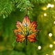 thumbnail image 5 of Acrylic Flat Printing Leaves Christmas Decorations Christmas Tree Decorations Hanging Pendants, 5 of 5