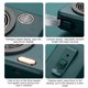 thumbnail image 5 of Ventilador para colgar en el cuello Ventilador recargable eléctrico digital LED Enfriador de forma de cámara portátil ajustable, Verde Advancent HA004178-03B, 5 of 6