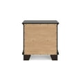 thumbnail image 4 of Benjara BM327965 Teno Nightstand - 2 Drawers - Nickel Handles - Dark Brown Solid Hardwood, 4 of 5