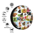 thumbnail image 4 of Yiaed Collage of pretty dogs Print Tire Wheel Cover, tire covers for trailers,rv wheel covers,rv tire covers, camper tire covers,tire covers for cars-16 inch, 4 of 6