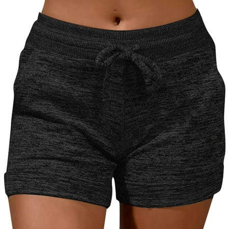 YUHAOTIN Women s Pants Plus Size Petite Women Fashion Casual Solid Sports Pocke Drawstring with Soft Activewear Comfy Loose Yoga Shorts Joggers Women Women Slacks Pants Business Casual Tummy Control