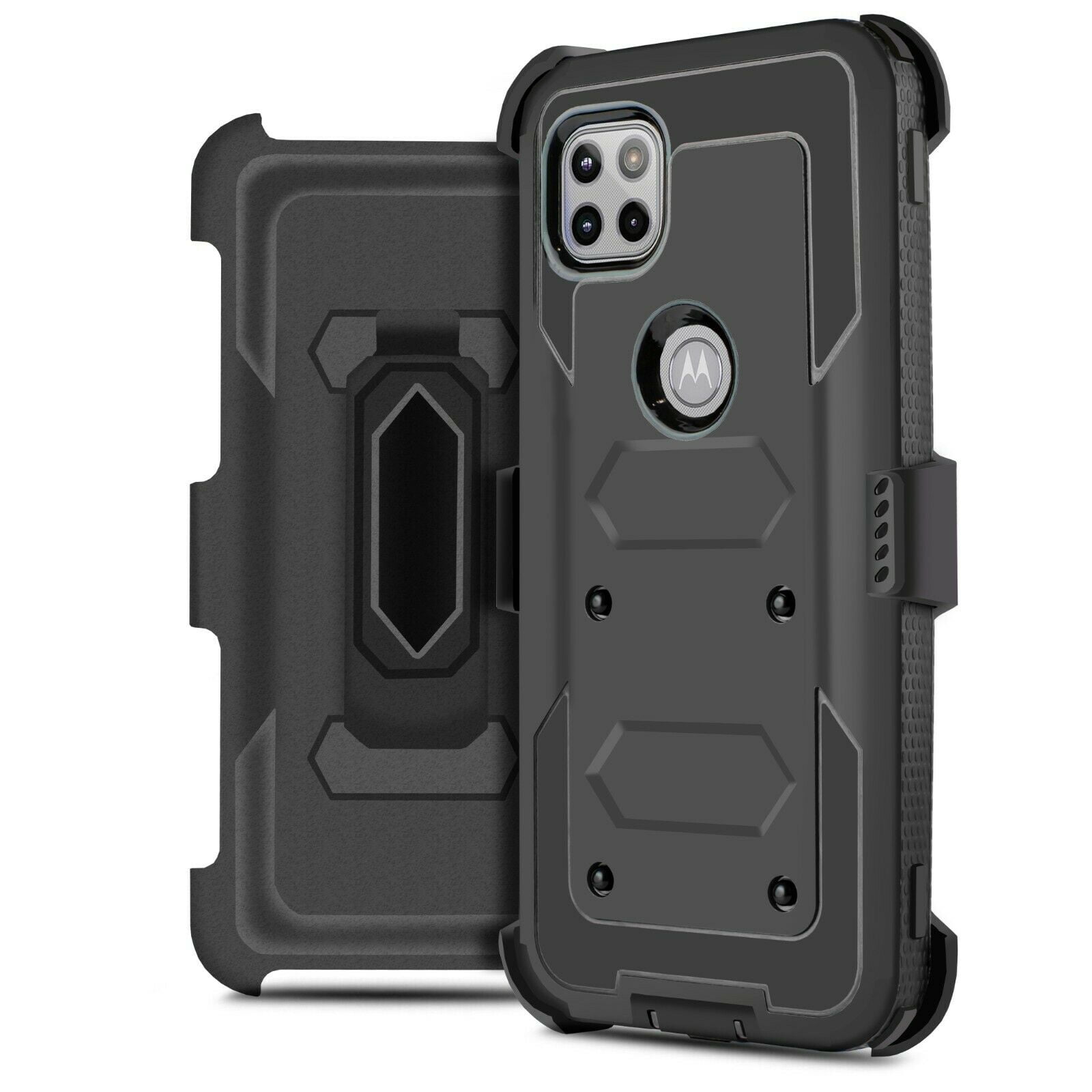 for Moto One 5G ACE Motorola G 5G Heavy Duty Holster Phone Case Dual