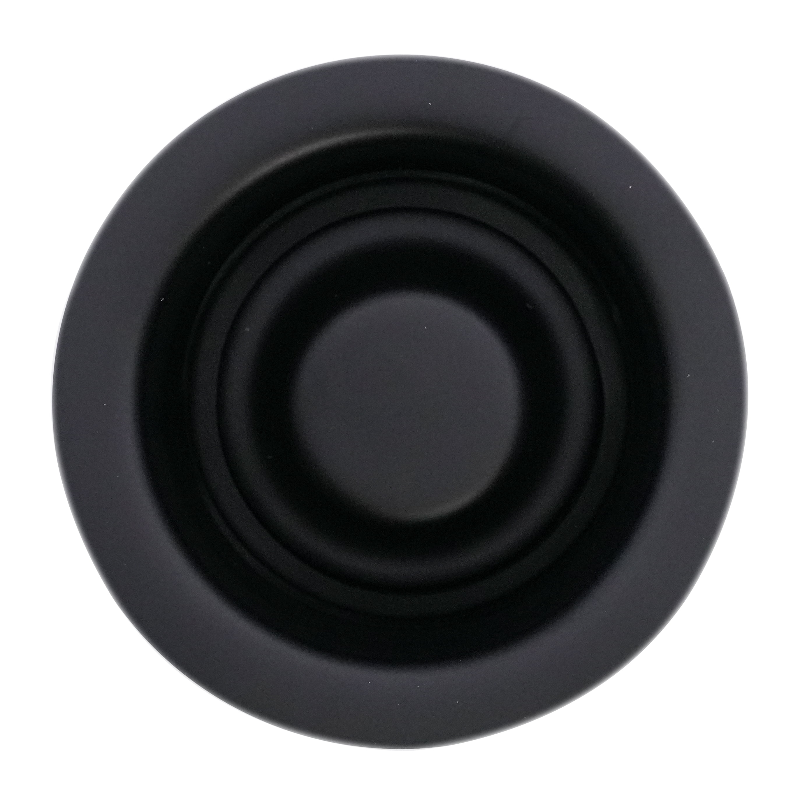 Westbrass Kitchen Sink Waste Disposal Drain Flange and Stopper, Matte Black
