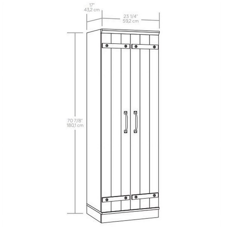 Sauder HomePlus 2-Door Kitchen Pantry Cabinet in Soft White, 1 - City Market