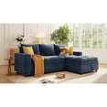thumbnail image 3 of Miekor Furniture Soft Upholstered Sectional Sofa Bed with Storage Space, Suitable for Living Rooms and Apartments B3A422, 3 of 8
