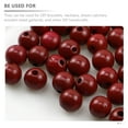 100 Pcs Solid Wood Beading Jewelry Craft Beads Garland Making Supplies