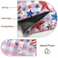 thumbnail image 5 of Rectangle Rug 2x3ft Area Rug, American Flag Star Area Rugs for Living Room Bedroom, Independence Day Pink Blue Checkered Floor Mat Non-Slip Non-Shedding Carpet Indoor Accent Rugs, 5 of 9